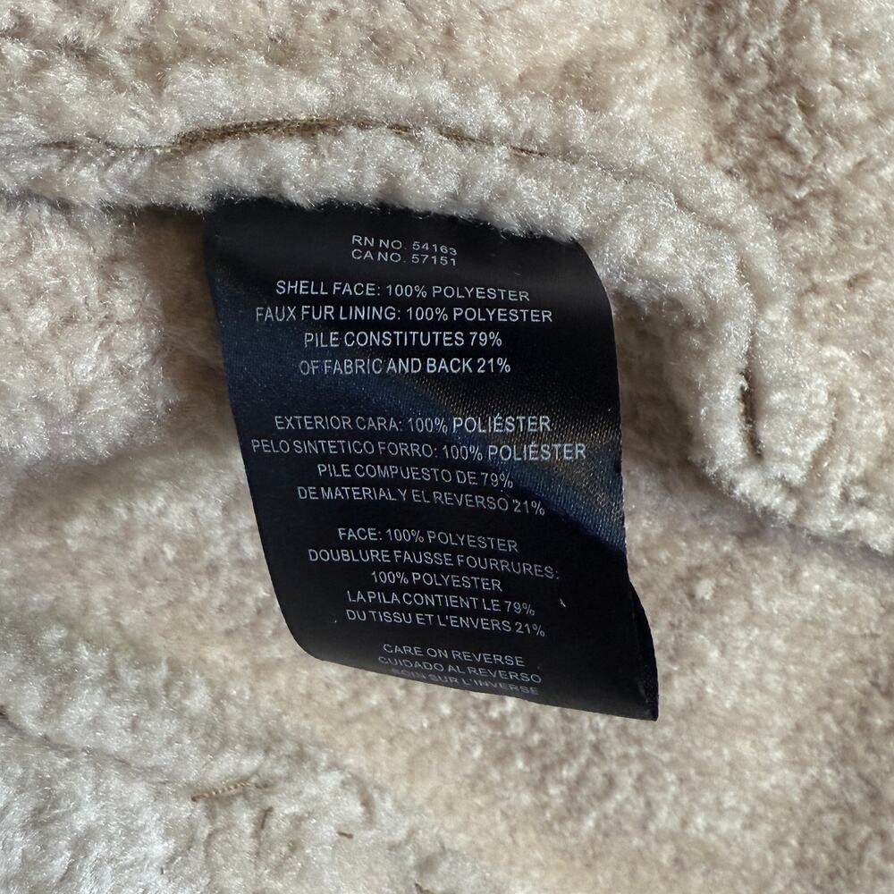 Club Room Men's Faux Suede shearling lined Jacket,, Tan L $250 - Picture 9 of 9